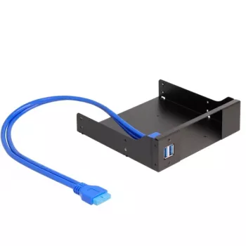 Delock 5,25-tolline metalline paigaldusraam Slim Bay mobiilse racki jaoks USB 5 Gbps (18006)