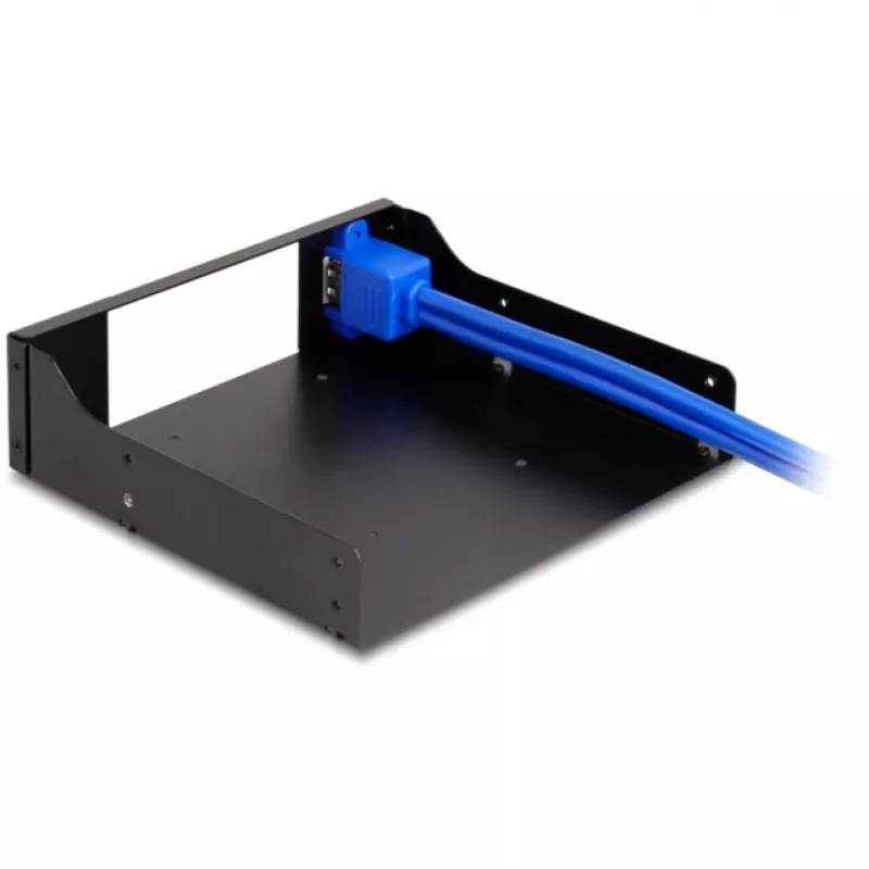 Delock 5,25-tolline metalline paigaldusraam Slim Bay mobiilse racki jaoks USB 5 Gbps (18006)