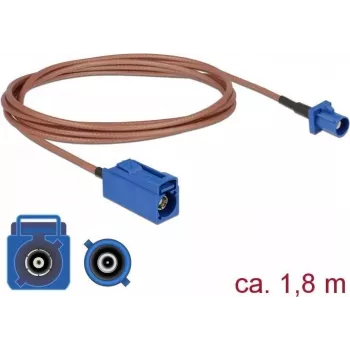 DELOCK Antenni pikenduskaabel FAKRA C isane FAKRA C emane RG-316 1,8 m koaksiaal