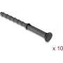 Delock vibratsioonivastased silikoonist ventilaatorikinnitused, 10-pack, must (62191)
