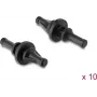 Delock lühikesed anti-vibratsioonilised silikoonkinnitused ventilaatoritele, 10 tk, mustad (62199)