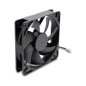 Delock aksiaalventilaator 48 V DC 120 x 120 x 25 mm 2-pin pistik must