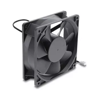 Delock Axiaalventilaator 48 V DC, 120 x 120 x 38 mm 2-kontaktilise ventilaatoriühendusega, must