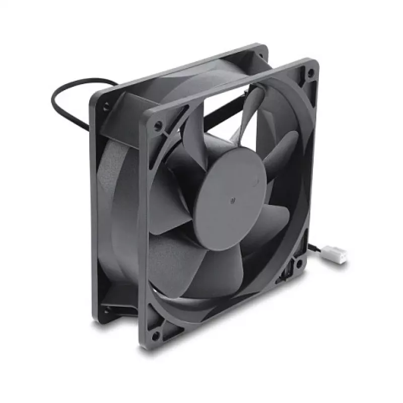 Delock Axiaalventilaator 48 V DC, 120 x 120 x 38 mm 2-kontaktilise ventilaatoriühendusega, must