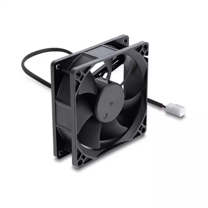 Delock Aksiaalventilaator 48 V DC, 80 x 80 x 25 mm, 2-kontaktiline pistik, Must