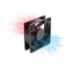 Delock Aksiaalventilaator 48 V DC, 80 x 80 x 25 mm, 2-kontaktiline pistik, Must