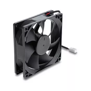 Delock Axiaalventilaator 48 V DC, 92 x 92 x 25 mm, 2-pin ventilaatori pistikuga, must