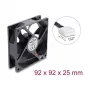 Delock aksiaalventilaator 48 V DC 92x92x25 mm 4-Pin PWM (67452), must