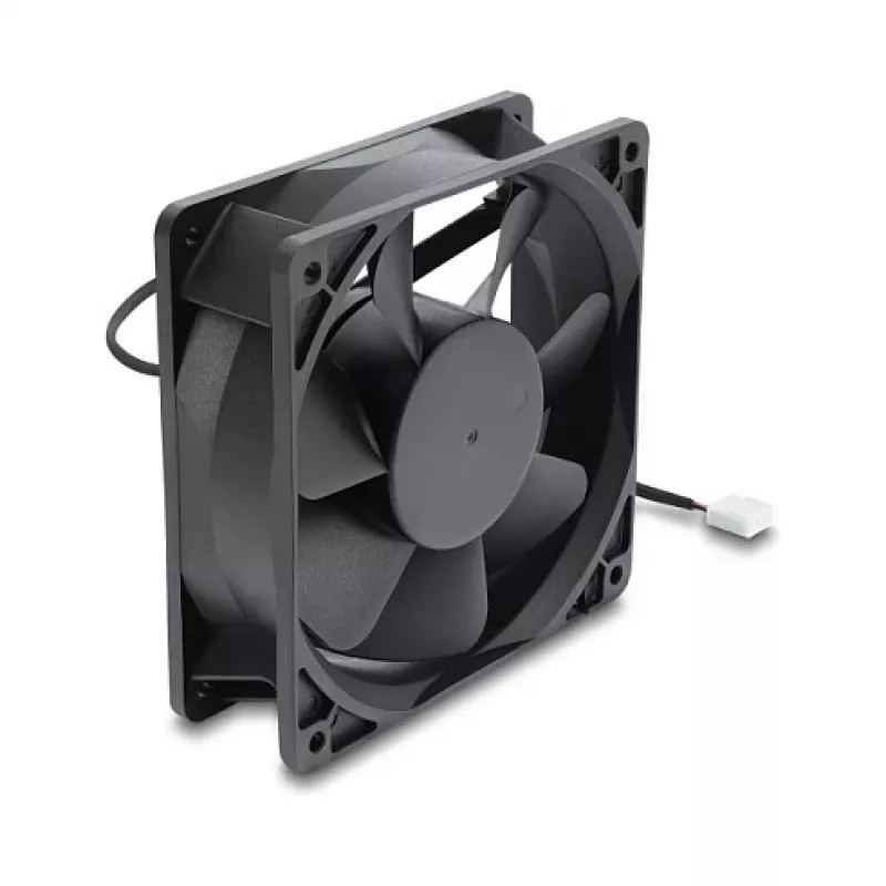 Delock Aksiaalventilaator 48V DC, 120x120x38mm, 4-Pin PWM, kuullaager, 3000 RPM, 170 m³/h, must