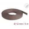 Delock kaablihaldusvarrukas, 12 mm, punutud, näriliste kindel, veniv, 5 m, pruun