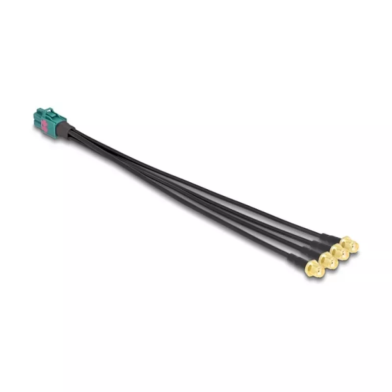 Delock kaabel Mini FAKRA Z emane quad - 4 x SMA isane 0,2 m RG-174 90283