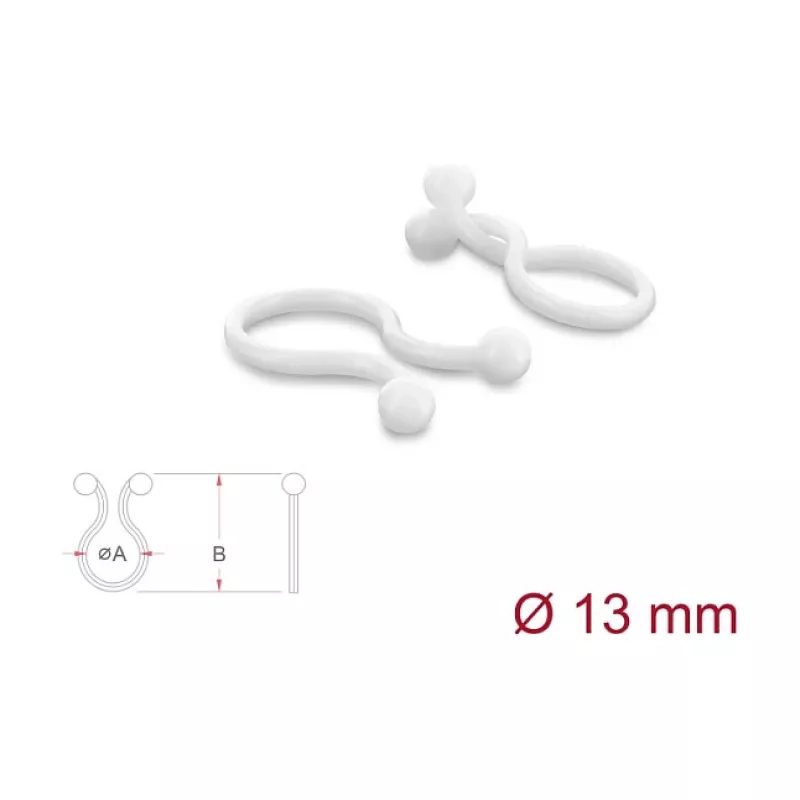 Delock kaabli spiraalmähis 13 mm läbipaistev, 10 m, 100 tk