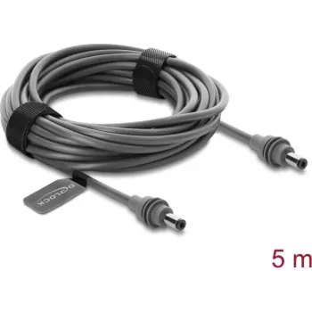 Delock DC 5,5 x 2,1 mm - DC 5,5 x 2,1 mm kaabel, ühilduv Starlink Mini-ga, 5 m hall (91825)