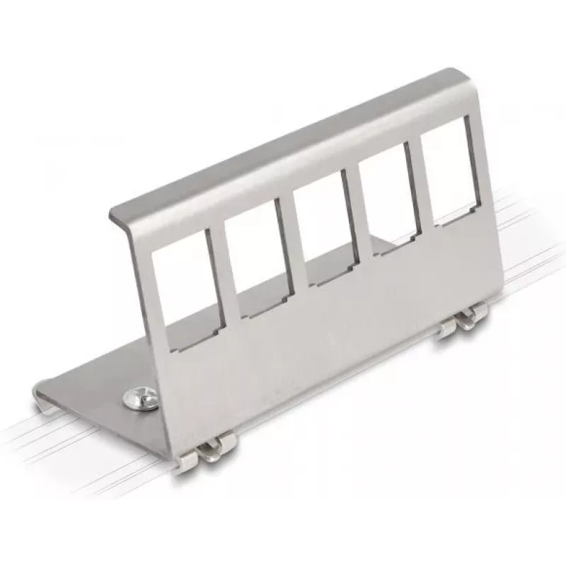 Delock DIN-liini kinnitusklamber 5 modulaarse sisestuse jaoks, hall 88141