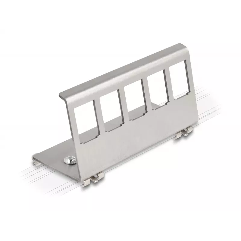 Delock DIN-liini kinnitusklamber 5 modulaarse sisestuse jaoks, hall 88141
