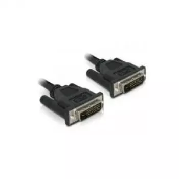 Delock DVI-D Dual Link kaabel 24+1 isane-iseane 0,5 m must 84369