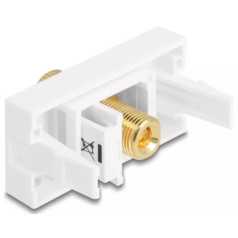 Delock Easy 45 moodul klemmliistalt keermestatud pesale punane valge (90901)