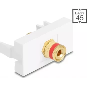 Delock Easy 45 moodul klemmliistalt keermestatud pesale punane valge (90901)