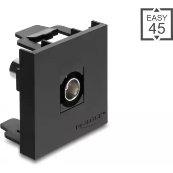 Delock Easy 45 moodul BNC emane - BNC emane 50 Ohm must (91962)