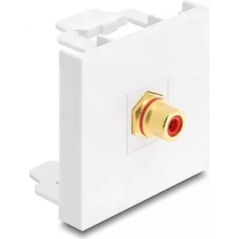 Delock Easy 45 moodul RCA emane RCA emasele kullatud punane/valge (91818)