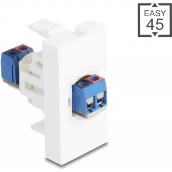 Delock Easy 45 moodul klemmliist valge (90912)