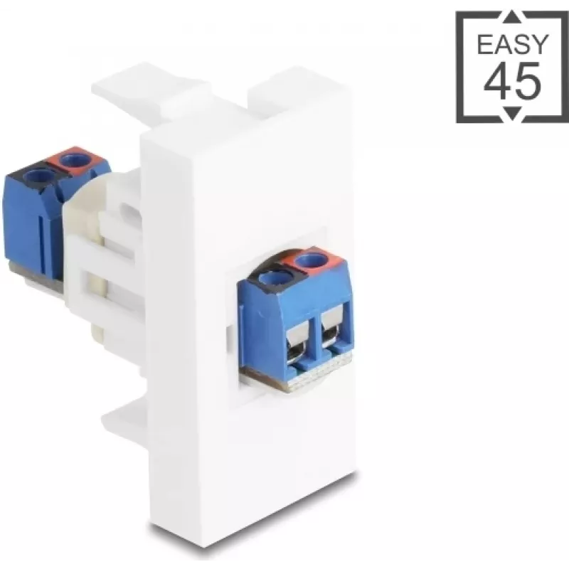 Delock Easy 45 moodul klemmliist valge (90912)