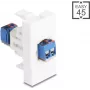 Delock Easy 45 moodul klemmliist valge (90912)