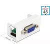 Delock Easy 45 snap-in moodul 9-pin D-Sub emane valge RAL 9003 81348