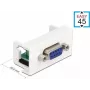 Delock Easy 45 snap-in moodul 9-pin D-Sub emane valge RAL 9003 81348