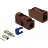 DeLOCK FAKRA F pesa 25 mm (pikk) krimpliiitmiseks - pähklipruun, RAL 8011 89690