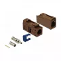 DeLOCK FAKRA F pesa 25 mm (pikk) krimpliiitmiseks - pähklipruun, RAL 8011 89690