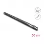 Delock painduv kaablirenn isekleepuv ja kruvitav 25 x 26 mm - pikkus 50 cm must