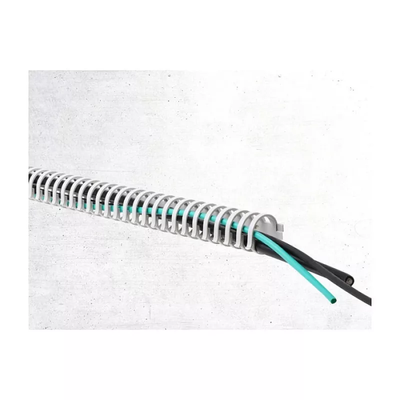 Delock painduv kaablirenn isekleepuv kruvitav 34 x 35 mm - pikkus 50 cm hall