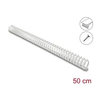 Delock painduv kaablirenn isekleepuv kruvitav 34 x 35 mm - pikkus 50 cm hall