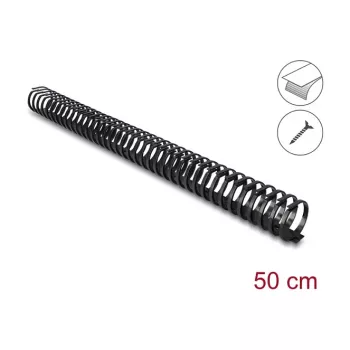 Delock Painduv isekleepuv ja kruvitav kaablikanal 45 x 46 mm - pikkus 50 cm must