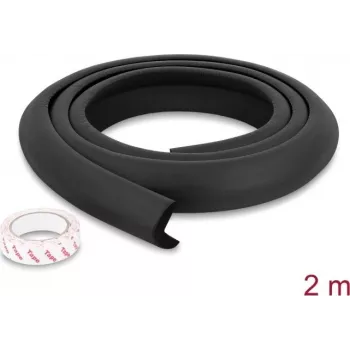 Delock vahtserva kaitse 35 x 8 mm - pikkus 2 m must (18488)