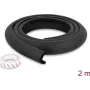 Delock vahtserva kaitse 35 x 8 mm - pikkus 2 m must (18488)