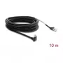 Delock GigE kaamera kaabel RJ45 90° nurgaga kruvidega RJ45 Cat.6 S/FTP 10 m must