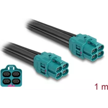 Delock HDMI adapterkaabel Micro HDMI isane 4x HDMI emane 1 m must 90340