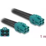 Delock HDMI adapterkaabel Micro HDMI isane 4x HDMI emane 1 m must 90340