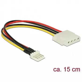 DeLOCK sisemine toiteadapteri kaabel Molex 4-pin emane - Mini-Power 4-pin isane 15 cm 85456