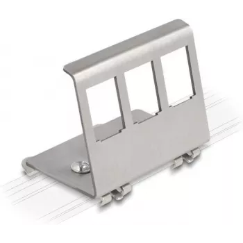 Delock Keystone metallhoidik 3 porti DIN-liinile (88139)