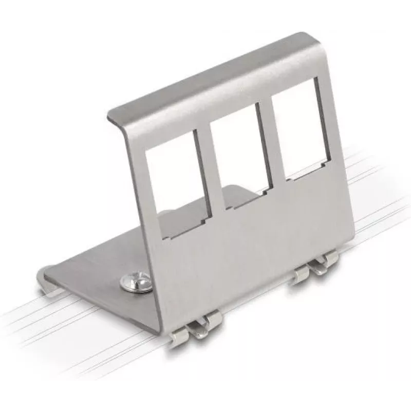 Delock Keystone metallhoidik 3 porti DIN-liinile (88139)