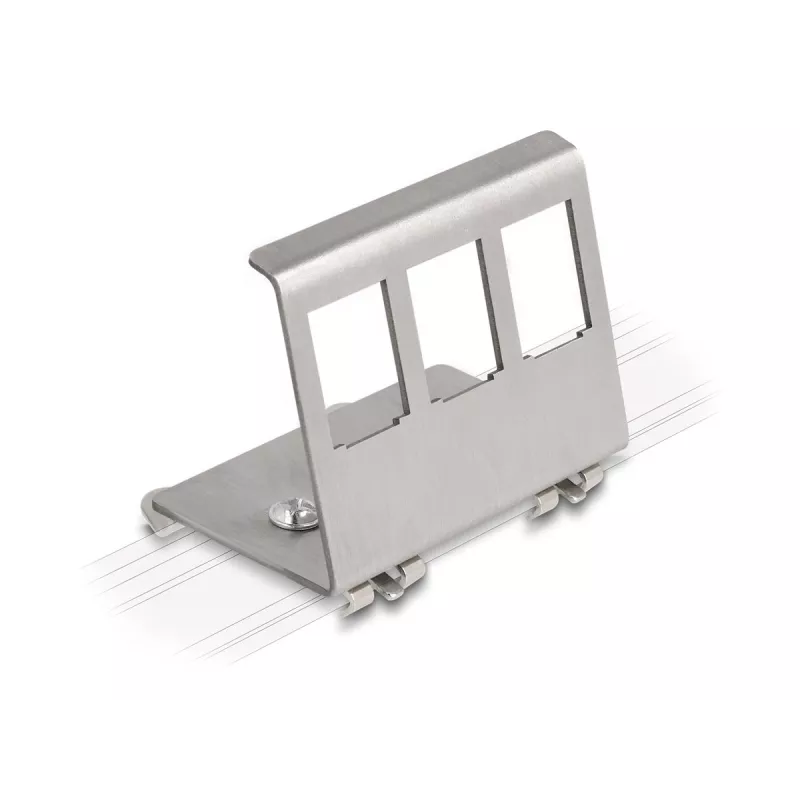 Delock Keystone metallhoidik 3 porti DIN-liinile (88139)