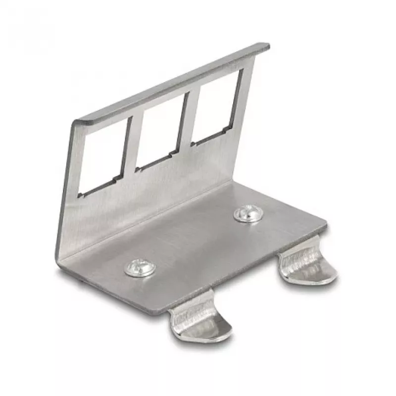 Delock Keystone metallhoidik 3 porti DIN-liinile (88139)