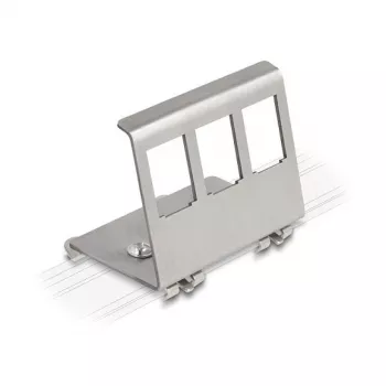 Delock Keystone metallhoidik 3 porti DIN-liinile (88139)