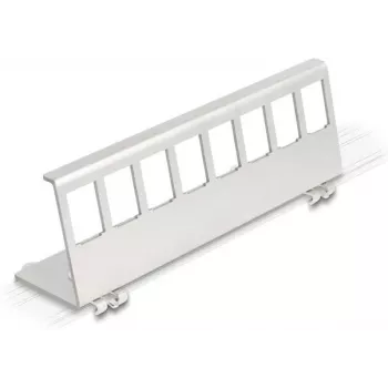 Delock Keystone metallhoidik 8-porti DIN-liinile (90657)