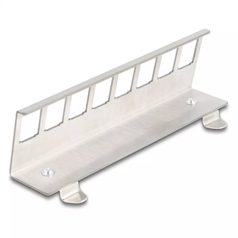Delock Keystone metallhoidik 8-porti DIN-liinile (90657)