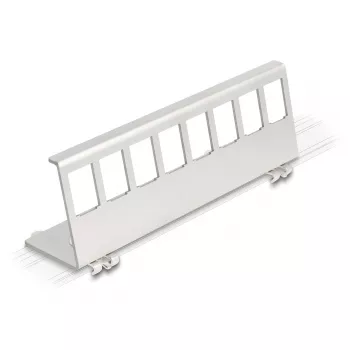 Delock Keystone metallhoidik 8-porti DIN-liinile (90657)