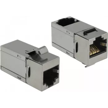 Delock Keystone moodul RJ45 emane - RJ45 emane Cat.6 STP 90° 86371